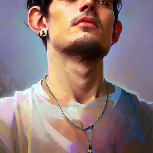 Prompt: a portrait painting of xxxx john mayer in the oil painting unreal 5 daz. rpg portrait, extremely detailed artgerm greg rutkowski alphonse mucha vladimir volegov