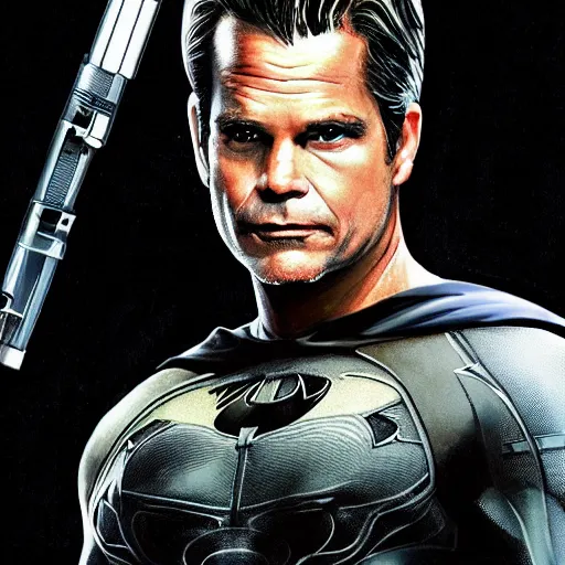 Prompt: Timothy Olyphant as Batman, HD, Hyper realistic, intricate detail