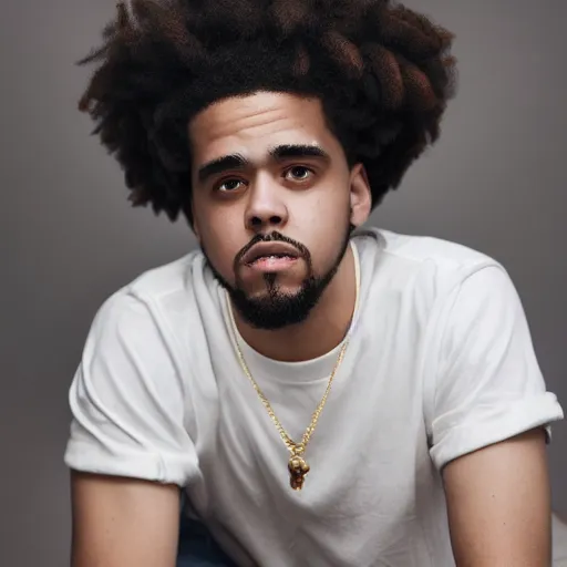 Image similar to detailed studio photography of a close disney style animation of j cole, highly detailed, breathtaking, uhd resolution, beautiful lighting, studio light, extremely detailed, 8 5 mm shot, photorealistic, hyperrealistic