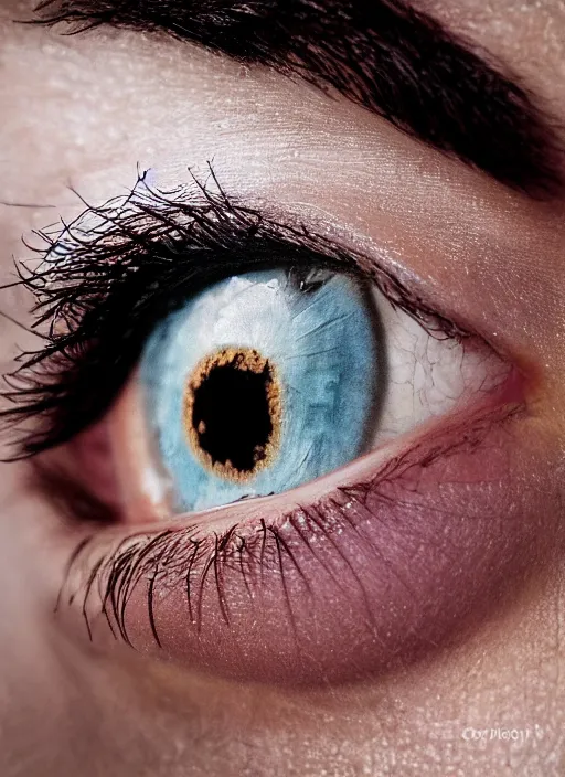 Image similar to portrait of a stunningly beautiful eye, 📸