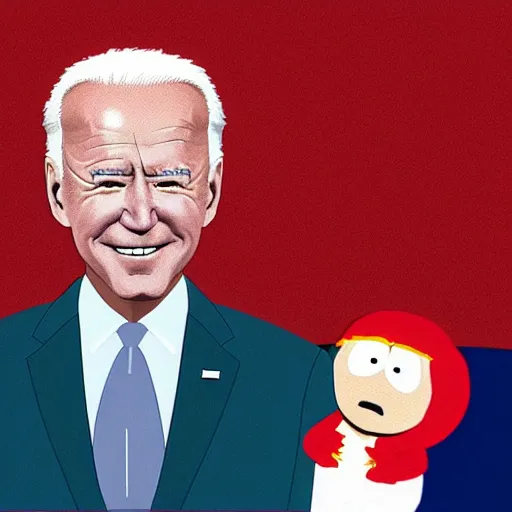 Image similar to biden, south park