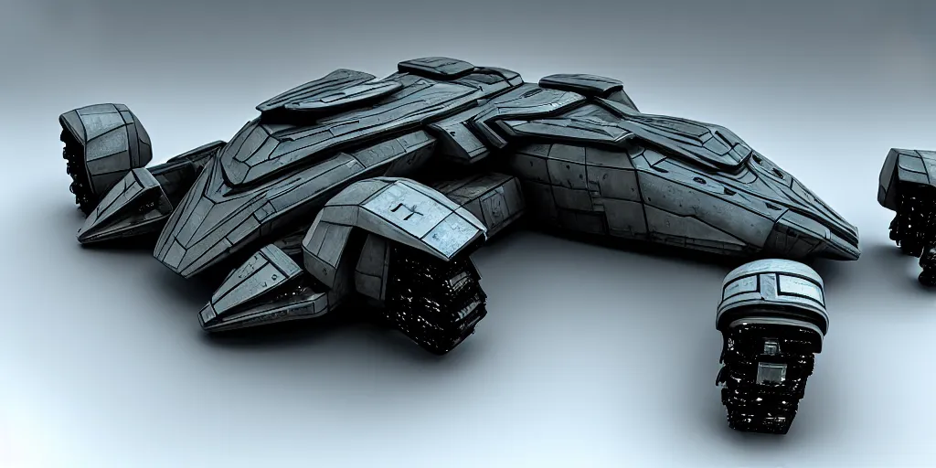 Prompt: an armored futuristic sci fi vehicle