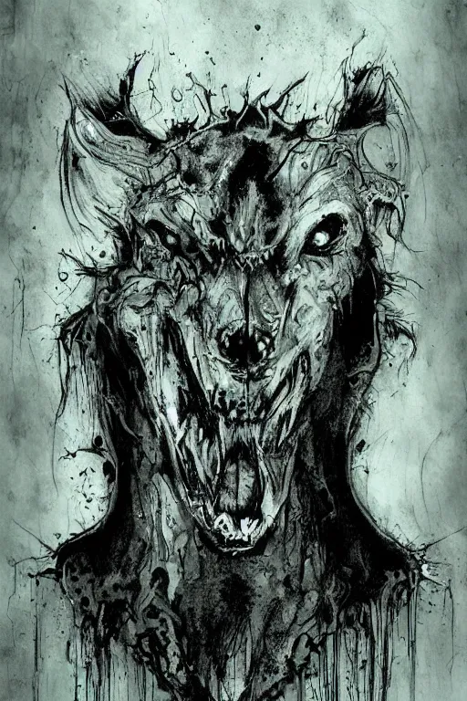 Image similar to hellhound artwork by ben templesmith