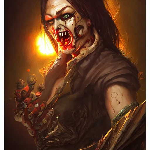 Image similar to portrait of Zombie Taco, D&D, fantasy, portrait, highly detailed, digital painting, trending on artstation, concept art, sharp focus, illustration, art by artgerm and greg rutkowski and magali villeneuve