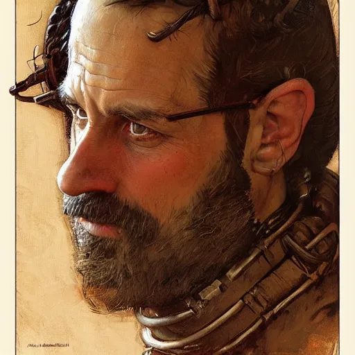 Image similar to portrait of Paul Atreides in a burnoose, detailed, illustration by norman rockwell, artstation character art, john william waterhouse, concept art, greg rutowski