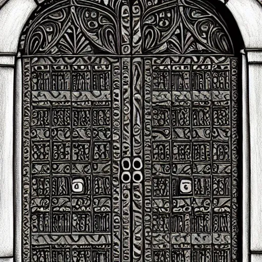 Image similar to one hundred doors with latches, trending on artstation, highly detailed, intricate, sharp focus, digital art, 8 k