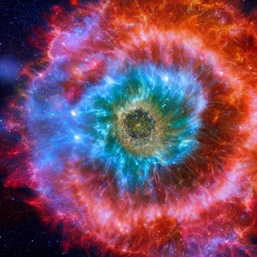 Image similar to A supernova made of flowers, NASA Photography, space, award winning photography, colorful, highly detailed, 8K