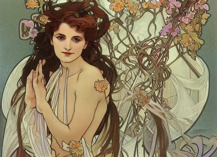 Image similar to fdggdfb 3 5 4 df 3 5 4 3 dsgfdg 3 5 4 gh 3 5 sfg 4 hgregtgn 5 4 5 fdgh 8 7 gs 6 hgs 7 fds 3 5 4 6 8 7 6 1 2 5 3 by artgem and alphonse mucha, trending on artstation