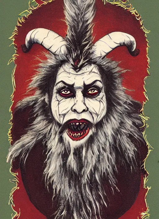 Prompt: krampus portrait as nft