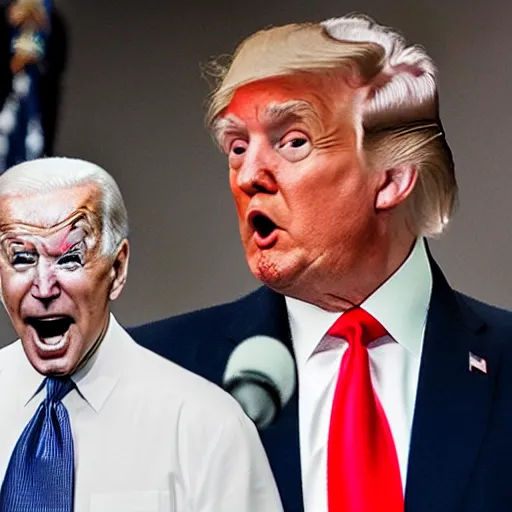 Prompt: president trump licking how Biden