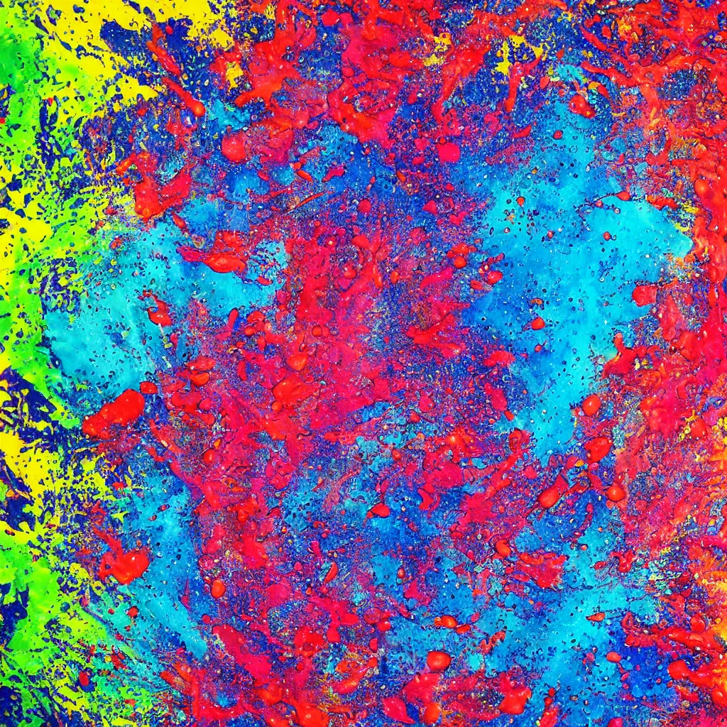 Image similar to epic paint splatter in water