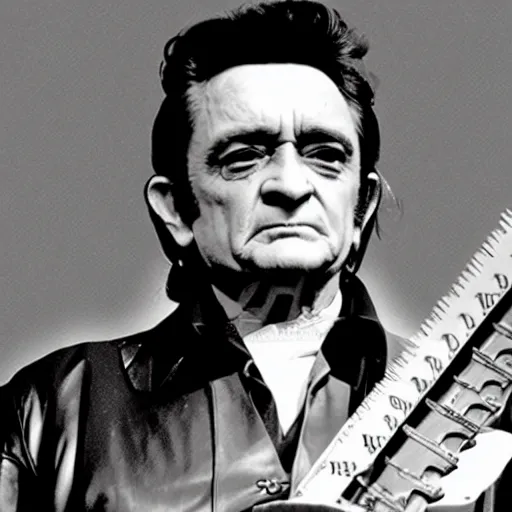 Image similar to johnny cash as a revolutionary war general