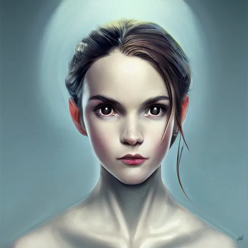 Image similar to centered detailed portrait of an magican-girl with a basecap, realistic character concept, beautiful magican, identical eyes, gazing eyes, beautiful eyes medium shot, elegant pose, fantasy, illustration, slender symmetrical face and body, artstation, cinematic lighting, hyperdetailed, cgsociety, 8k, high resolution, Charlie Bowater, Tom Bagshaw and Tom Richmond, single face, insanely detailed and intricate, beautiful, elegant, golden ratio, dark fractal background, vfx, postprocessing, alluring