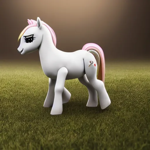 Image similar to humanoid little pony in real life, full body, octane render, ultra detail, ultra realistic, android 8 k