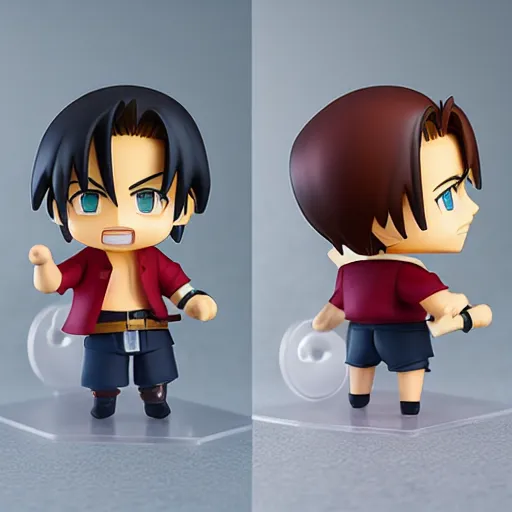 Image similar to high quality portrait flat matte painting of Shanks ， in the style of nendoroid ，from one piece , flat anime style, thick painting, medium close-up