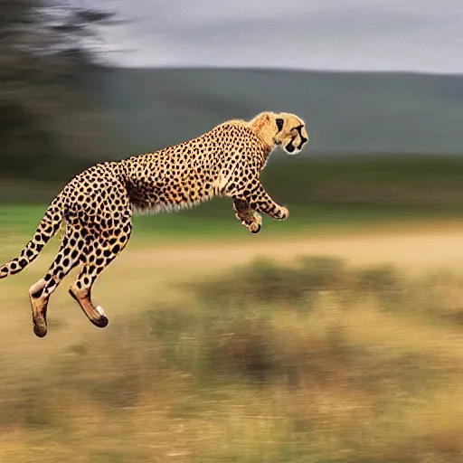 Prompt: cheetah is riding a bike, photo, 4k, hyper realistic,