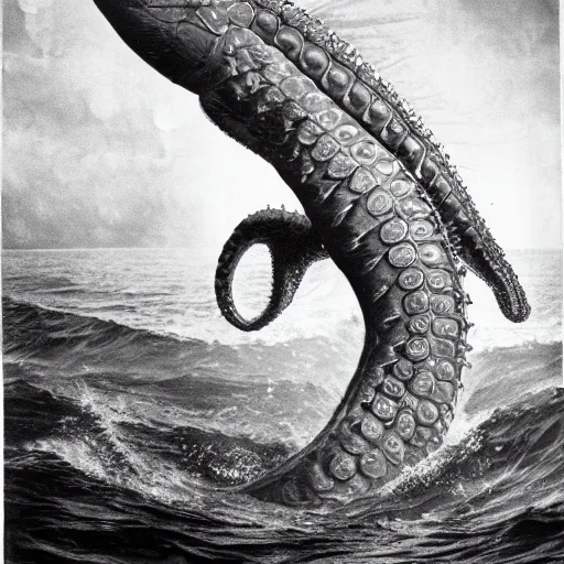 Prompt: photo taken of the splendorous leviathan in the sea by professional photographer richard avedon, high resolution, extremely detailed, realistic