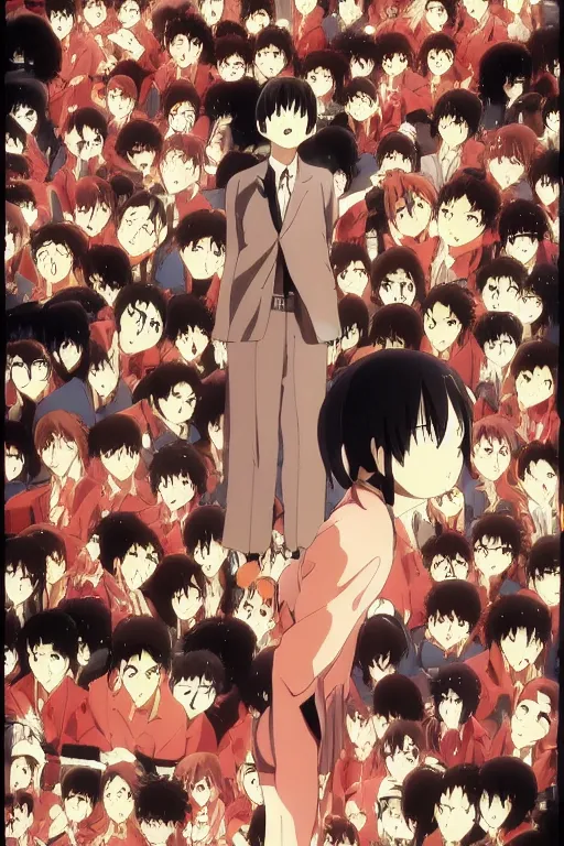 Prompt: A poster of an award winning anime movie by Satoshi Kon and Inio Asano