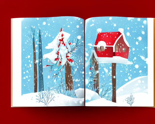 Image similar to winter illustration style