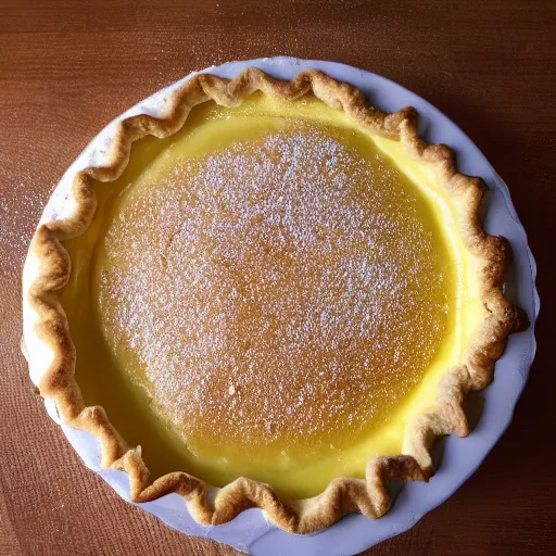 Image similar to close view of a delicious sweet and perfect lemon pie, award winning, 4 k, beautiful