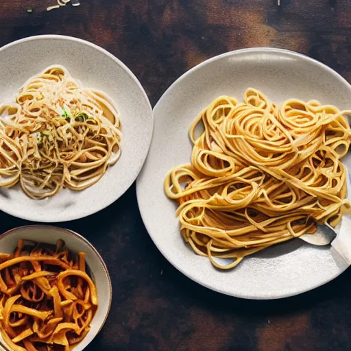 Image similar to photo of mice eating pasta, dynamic lighting