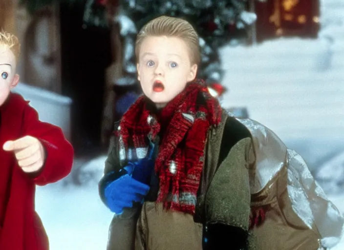 Image similar to still shot from home alone movie