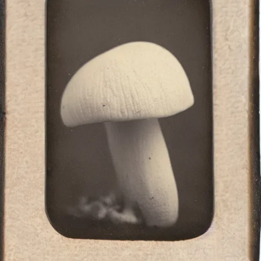 Image similar to tintype photo of frog mushroom