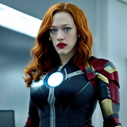 Image similar to a still of kat dennings as black widow in iron man 2 ( 2 0 1 0 )