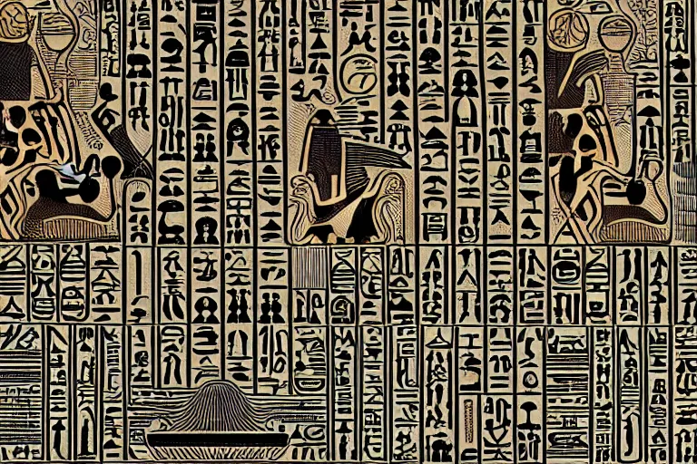 Image similar to a black hieroglyphs on white background, reflections, smooth, sharp focus, concept art, illustration, beautiful, geometric, trending on artstation, cinematic, featured on behance , artwork by WLOP and Tran, Ross