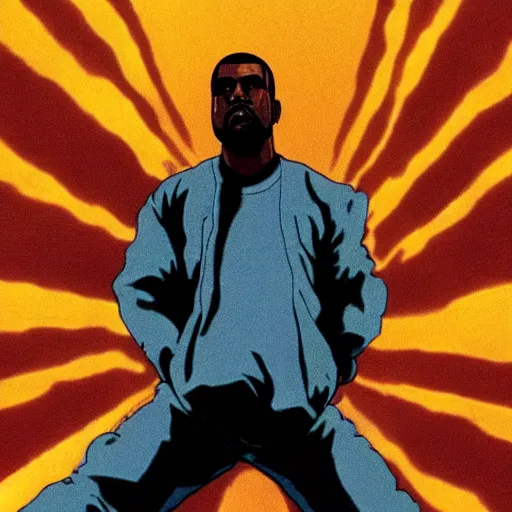 Image similar to a film still of Kanye West in Akira (1988)