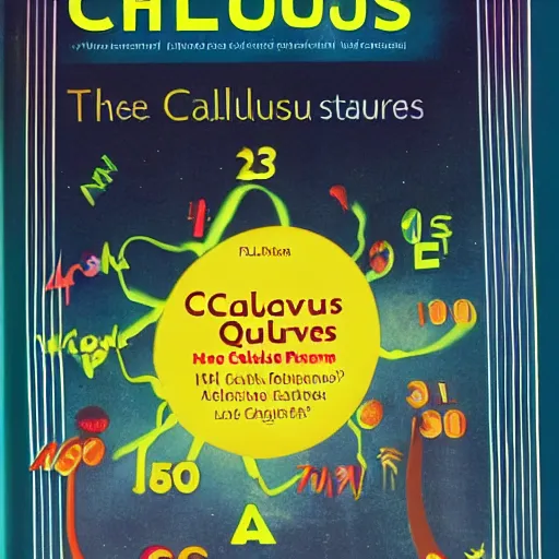 Image similar to The cover of a calculus textbook made for small children