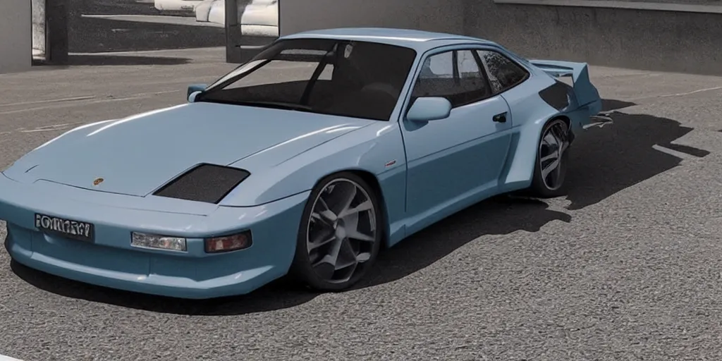 Image similar to “2022 Porsche 944, 4K, ultra realistic”