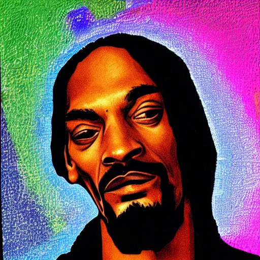 Image similar to portrait of snoop dog in style of sticker