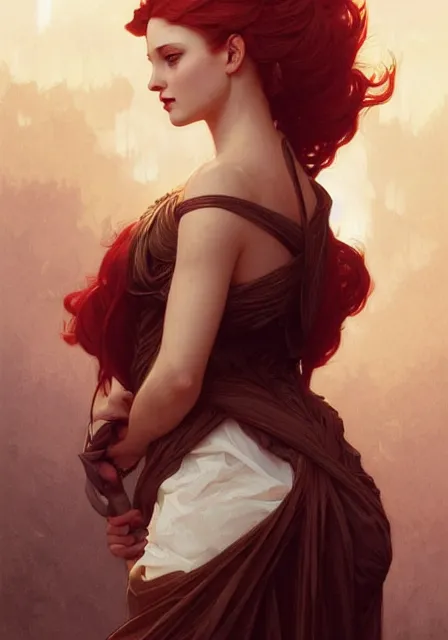 Prompt: sansa killer, intricate, elegant, highly detailed, digital painting, artstation, concept art, smooth, sharp focus, illustration, art by artgerm and greg rutkowski and alphonse mucha and william - adolphe bouguereau