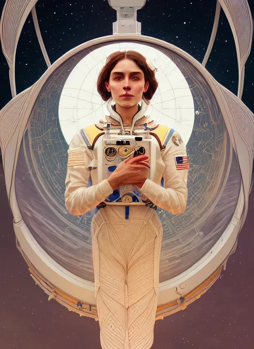 Prompt: symmetry!! portrait of a astronaut, midsommar style, intricate, elegant, highly detailed, digital painting, artstation, concept art, smooth, sharp focus, illustration, art by artgerm and greg rutkowski and alphonse mucha, 8 k