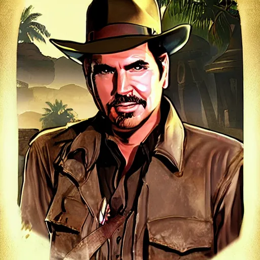 Image similar to Jeff Gerstmann as Indiana Jones