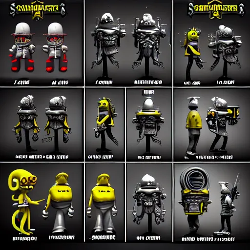 Image similar to sponge bob, warhammer 4 k, futuristic, miniatures. high details, photorealistic, cinematic, artstation trending, realistic.