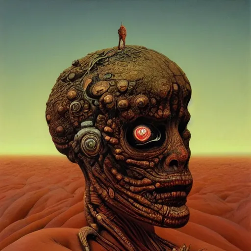 Image similar to the queen of mars by zdzisław beksiński, dariusz zawadzki, jeffrey smith and h.r. giger, oil on canvas, 8k highly professionally detailed, trending on artstation