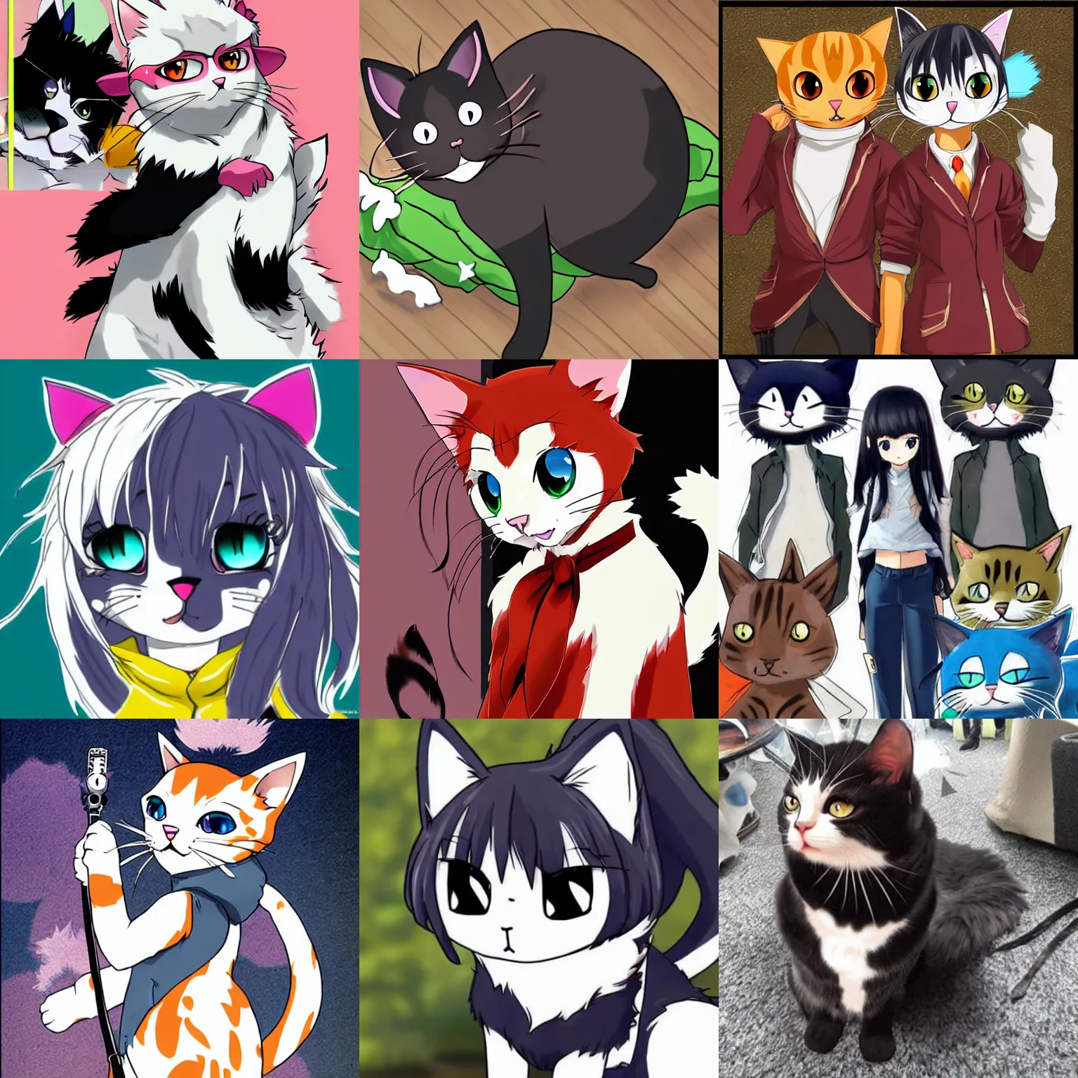 Prompt: cat furry anime