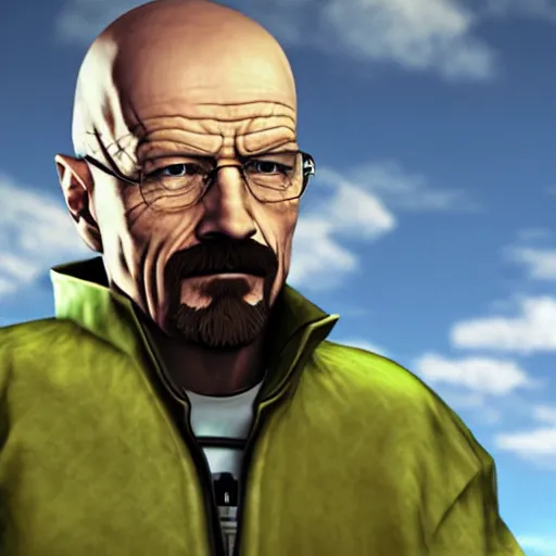 Image similar to Walter white is a final fantasy 7 character