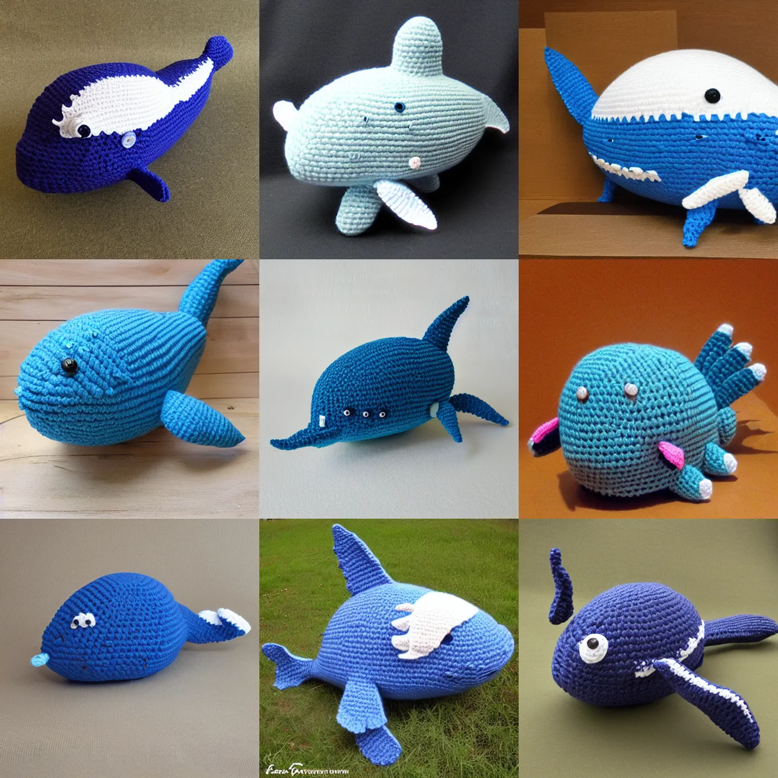 Prompt: whale amigurumi