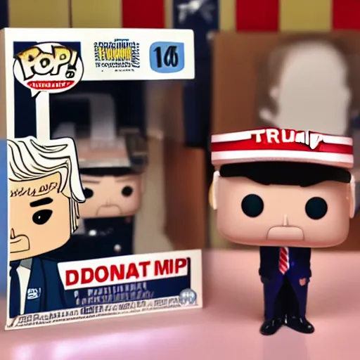 Image similar to Donald Trump as a Pop Funko figure