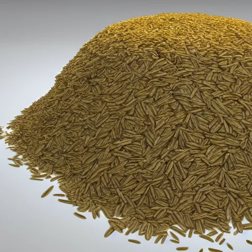 Image similar to Piles of rice scattered engine, real engine render