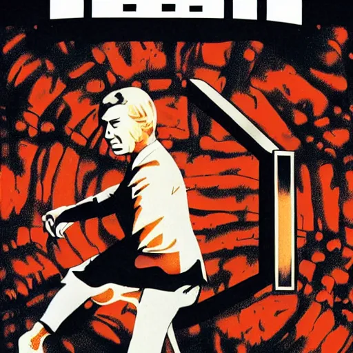 Image similar to criterion collection cover art for the film 1997 film Bean