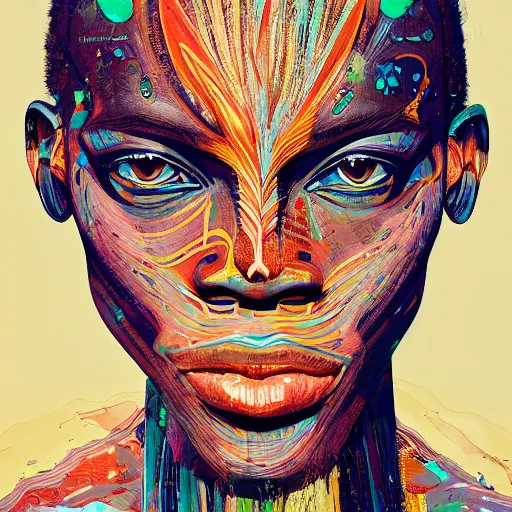 Prompt: medium portrait soft light painted by james jean and erik jones and conrad roset, inspired by shaka zulu science fiction, smooth face feature, intricate oil painting, sharp high detail illustration, - c 1 2