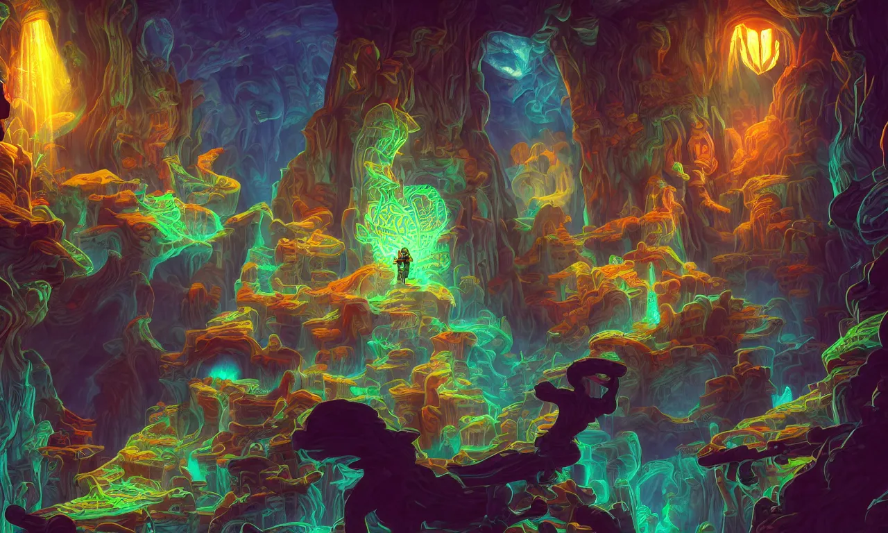 Image similar to large kerberos realm, faked ticket close up, wizard reading a directory, colorful ravine, 3 d art, digital illustration, perfect lighting