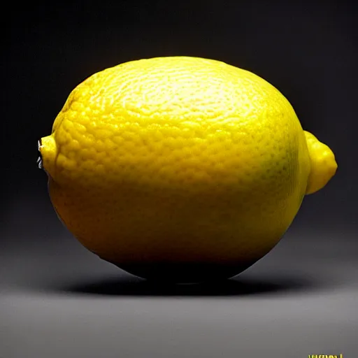 Prompt: uhd candid photo of a don lemmon as a lemon. photo by annie leibowitz