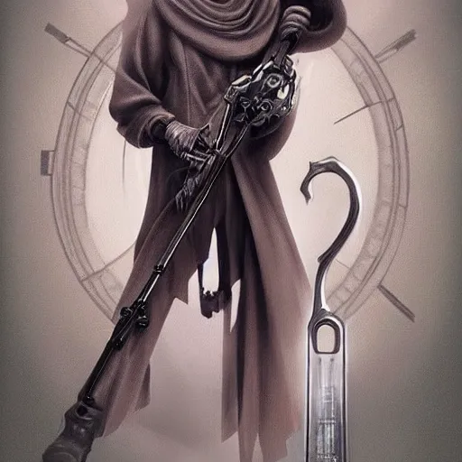 Image similar to amazing lifelike award winning clockwork grim reaper trending on art station artgerm greg rutowski alpgonse mucha cinematic