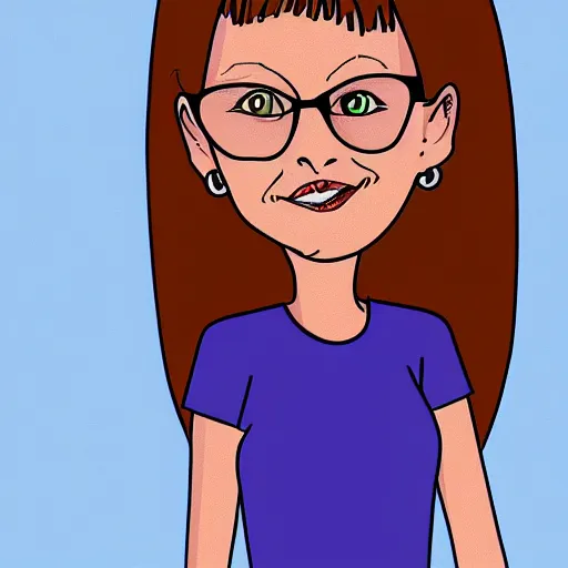 Prompt: Nancy Gribble from King of the Hill, digital art