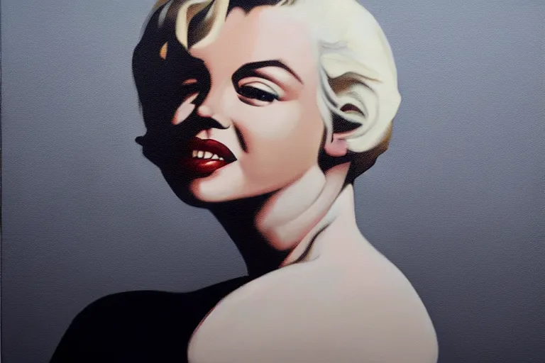 Image similar to portrait of merlyn monroe artwork by tim eitel